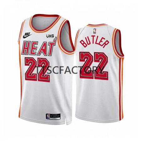 Maillot Basket Miami Heat Jimmy Butler 22 Nike 2022-23 Classic Edition Blanc Swingman - Homme
